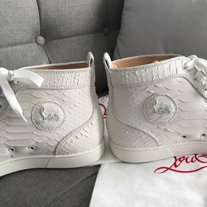 basket louboutin noir python basket louboutin noir python